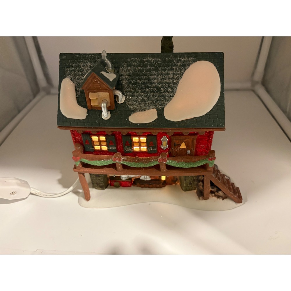 Dept 56 North Pole Series Santa's Woodworks Christmas Village House 56286 VTG